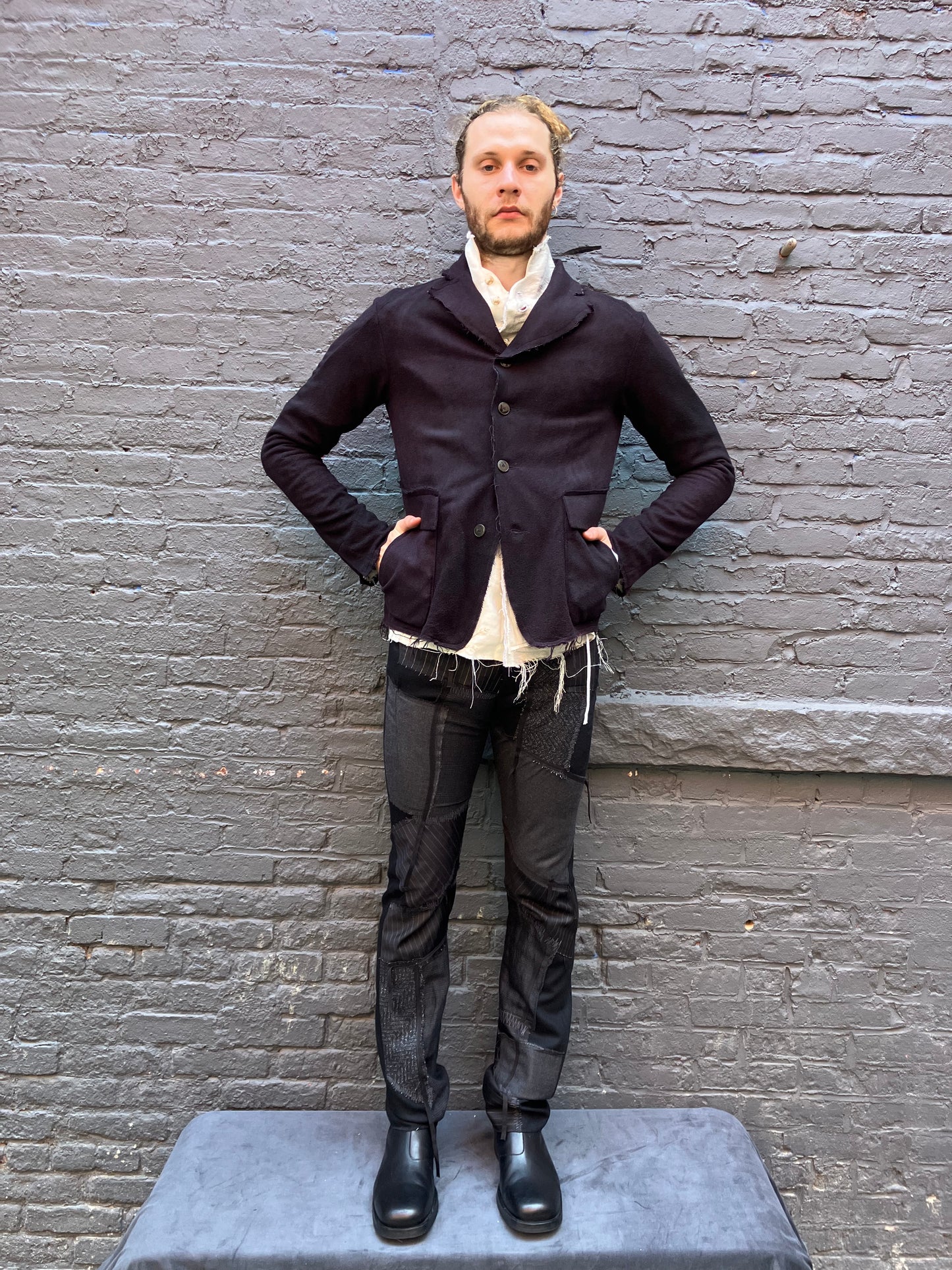 FW23|| PROTOLOGICAL ARCHETYPE CLASSIC BLAZER || BOILED WOOL - CASHMERE