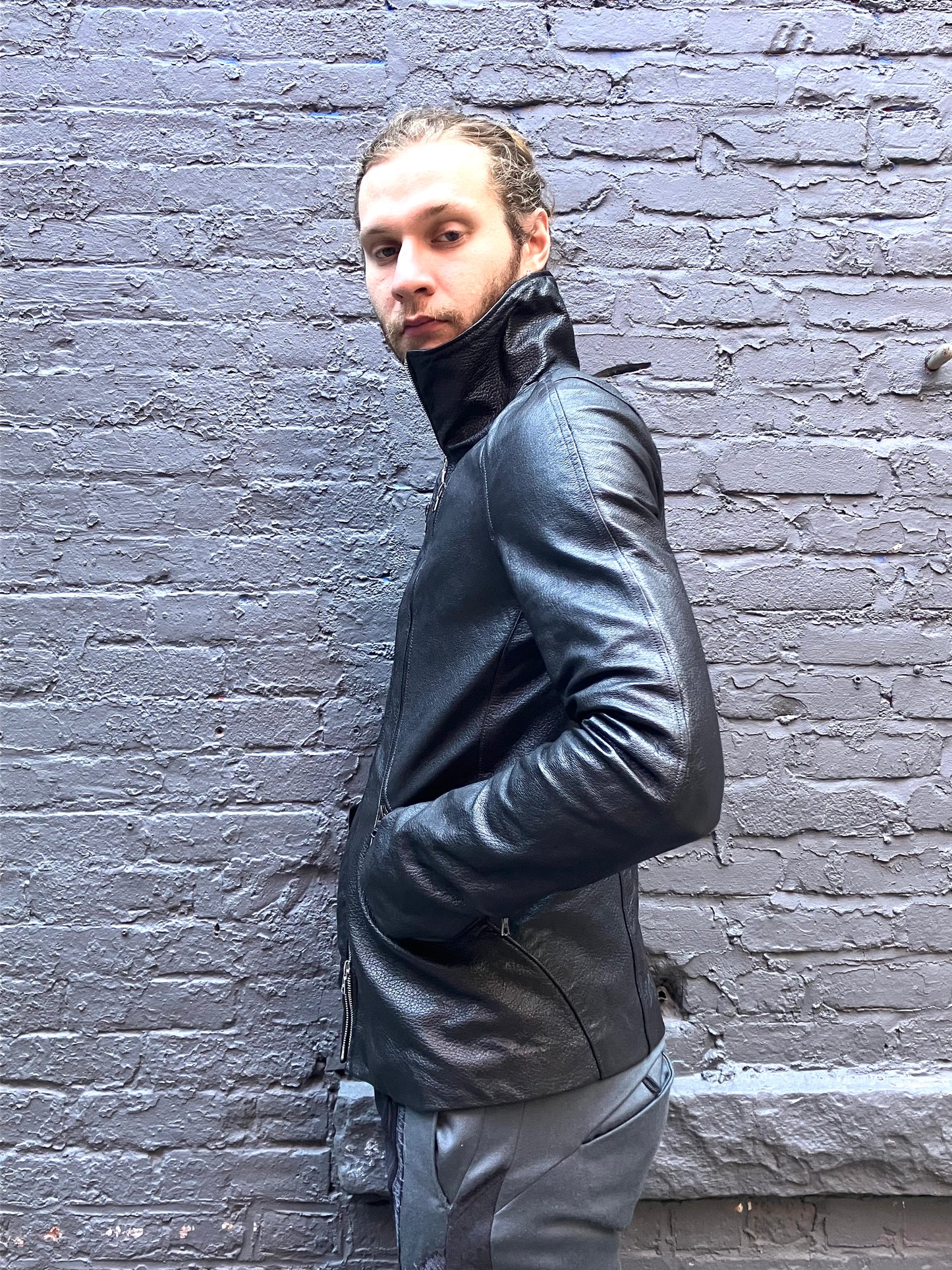 FW23|| TRI ZIP JACKET || BLACK