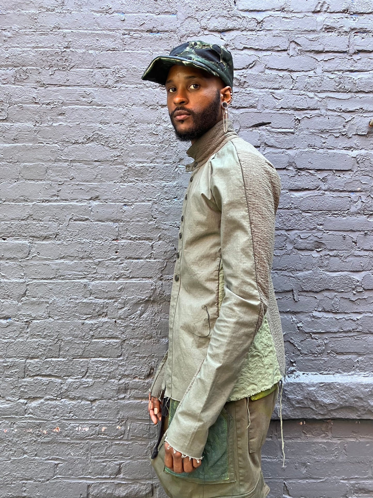 FW23 || RAGLAN FRONT SHIRT || GREEN