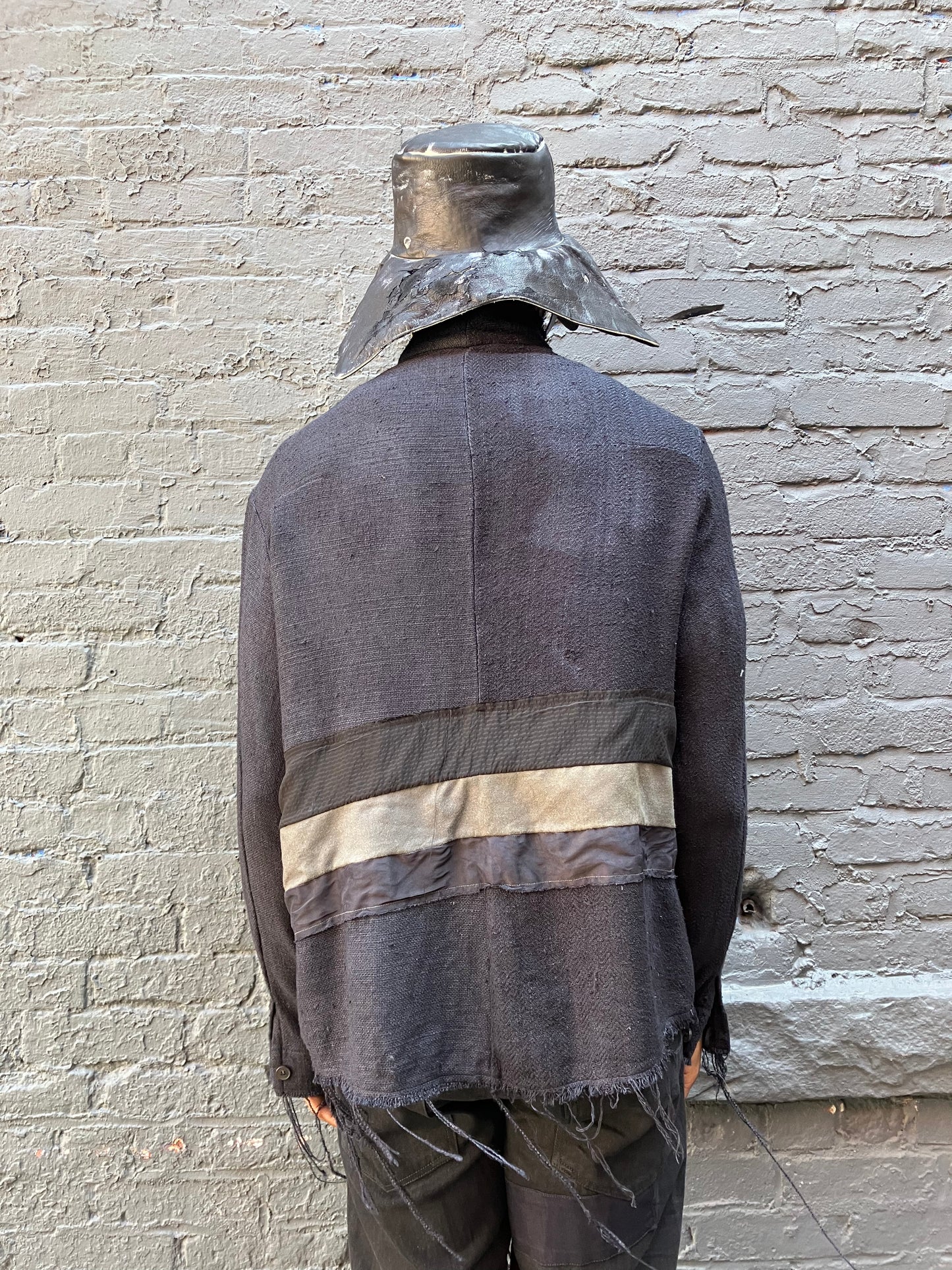 FW23 || PROTOLOGICAL ARCHETYPE ARTISANAL SHIRT || BLACK 100% SILK