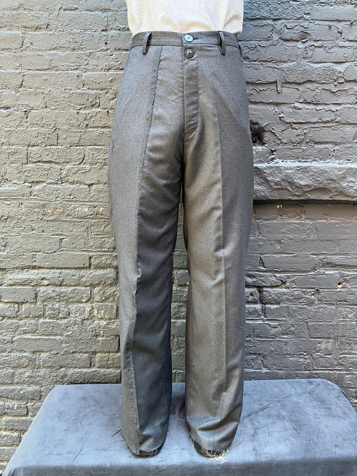 FW23 || GODDE PANTS || TROPICAL WOOL GREY STRIPE