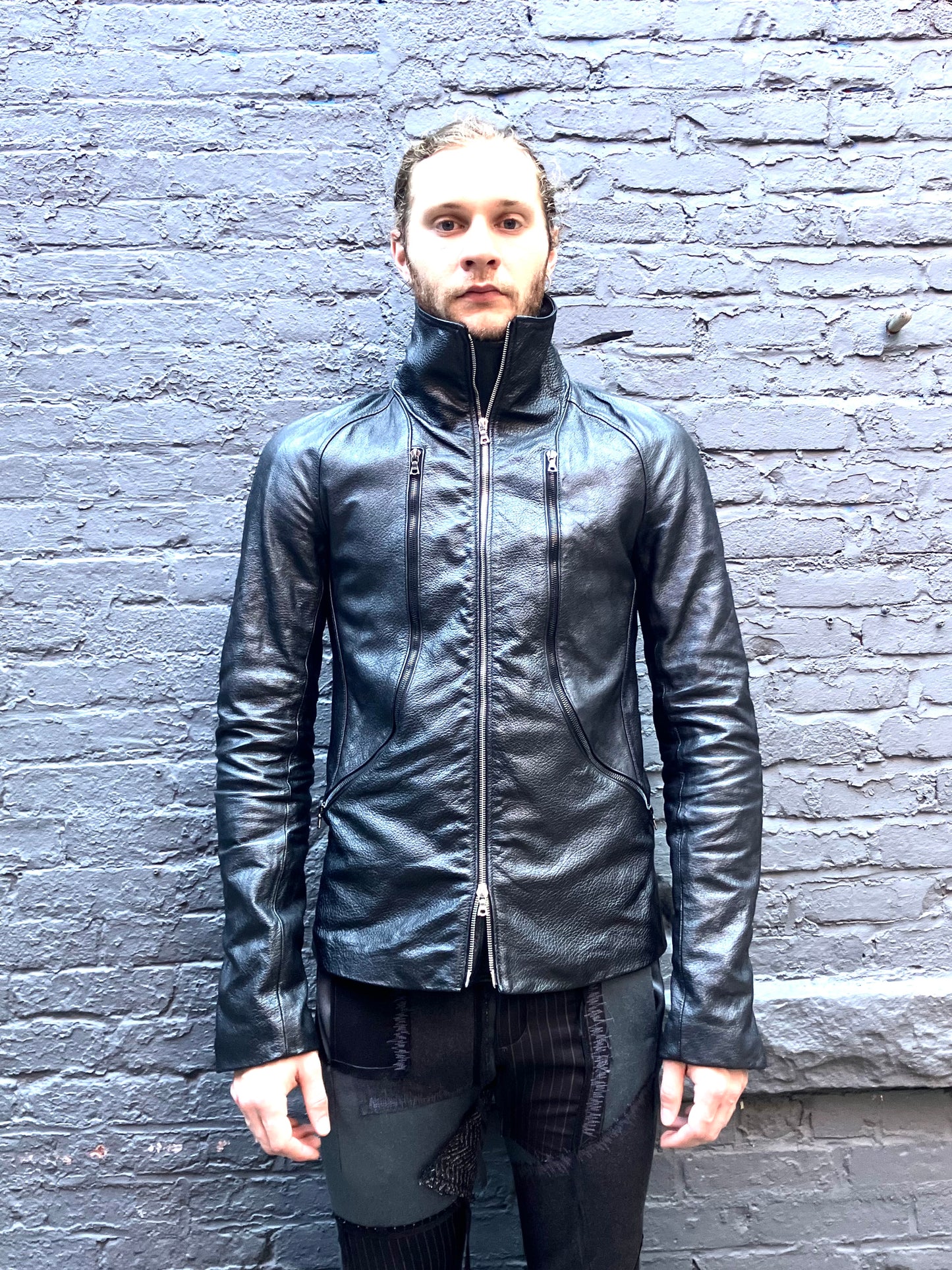 FW23|| TRI ZIP JACKET || BLACK