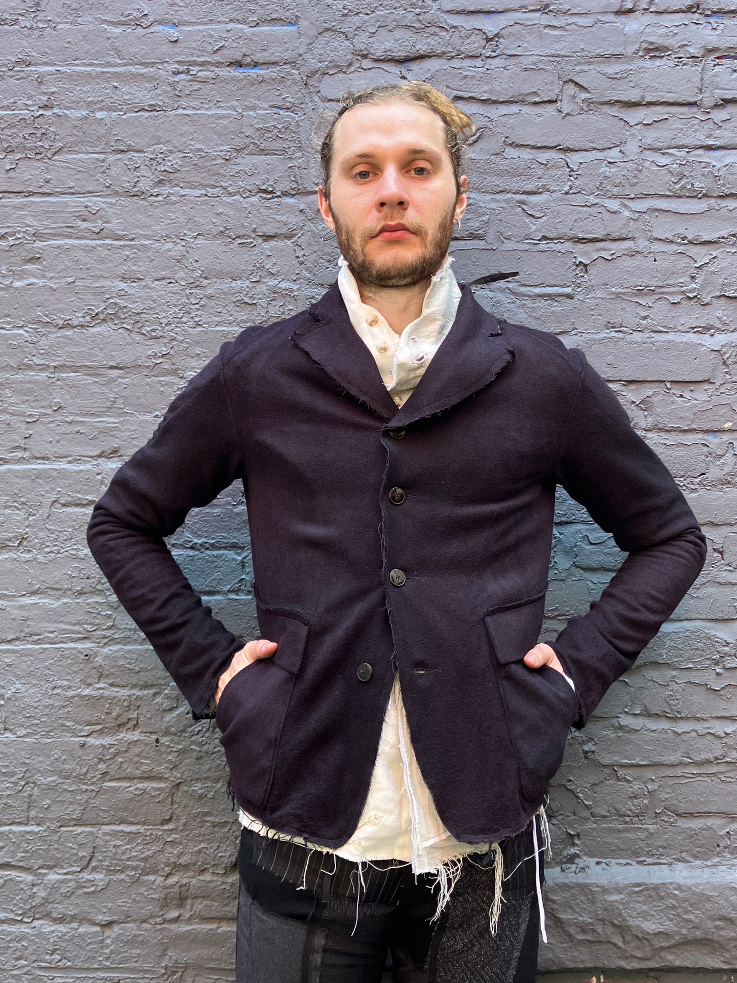 FW23|| PROTOLOGICAL ARCHETYPE CLASSIC BLAZER || BOILED WOOL - CASHMERE