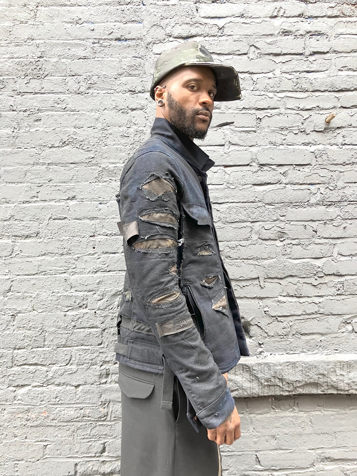FW23 || BORG || DESTROYED DENIM BLACK