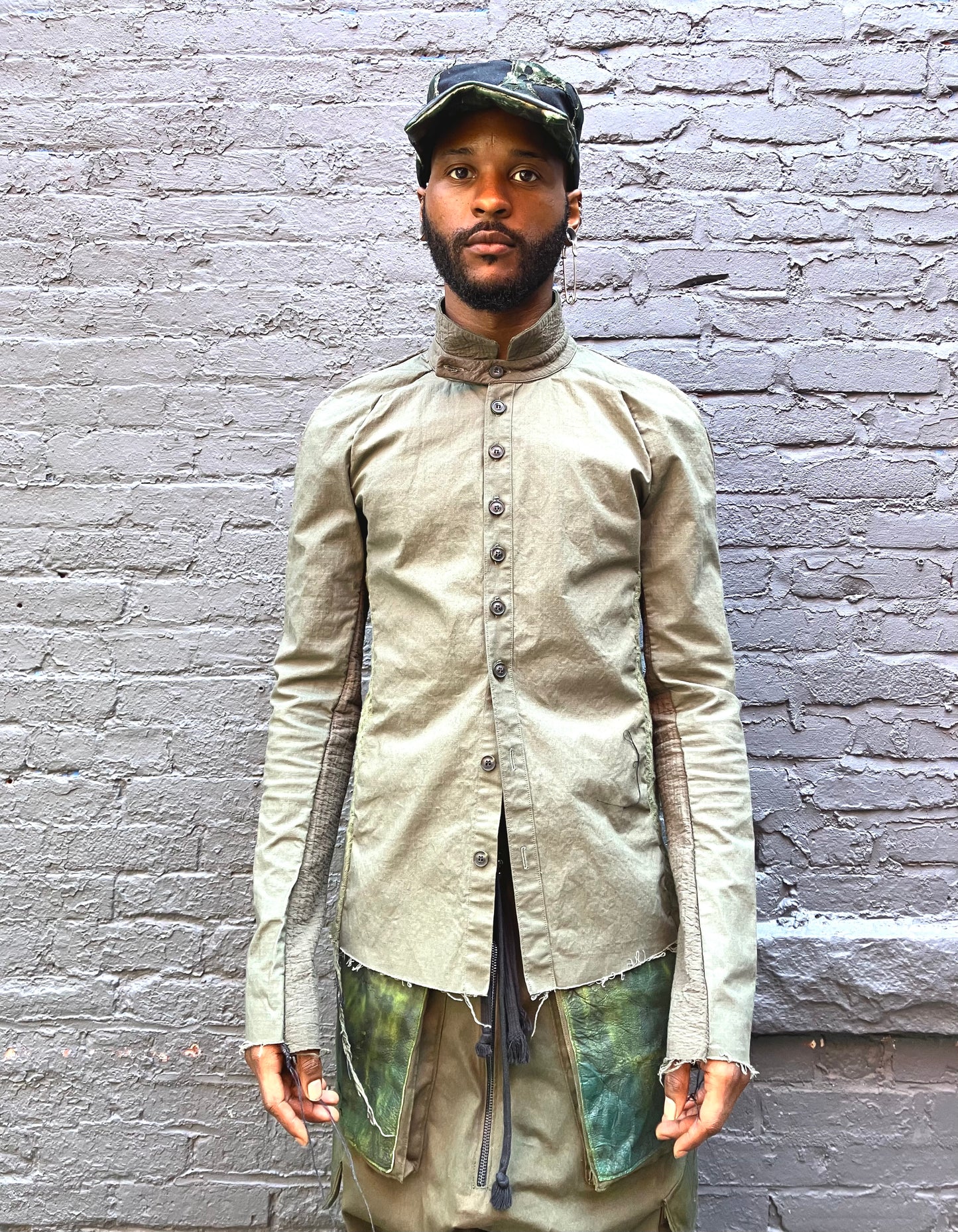 FW23 || RAGLAN FRONT SHIRT || GREEN
