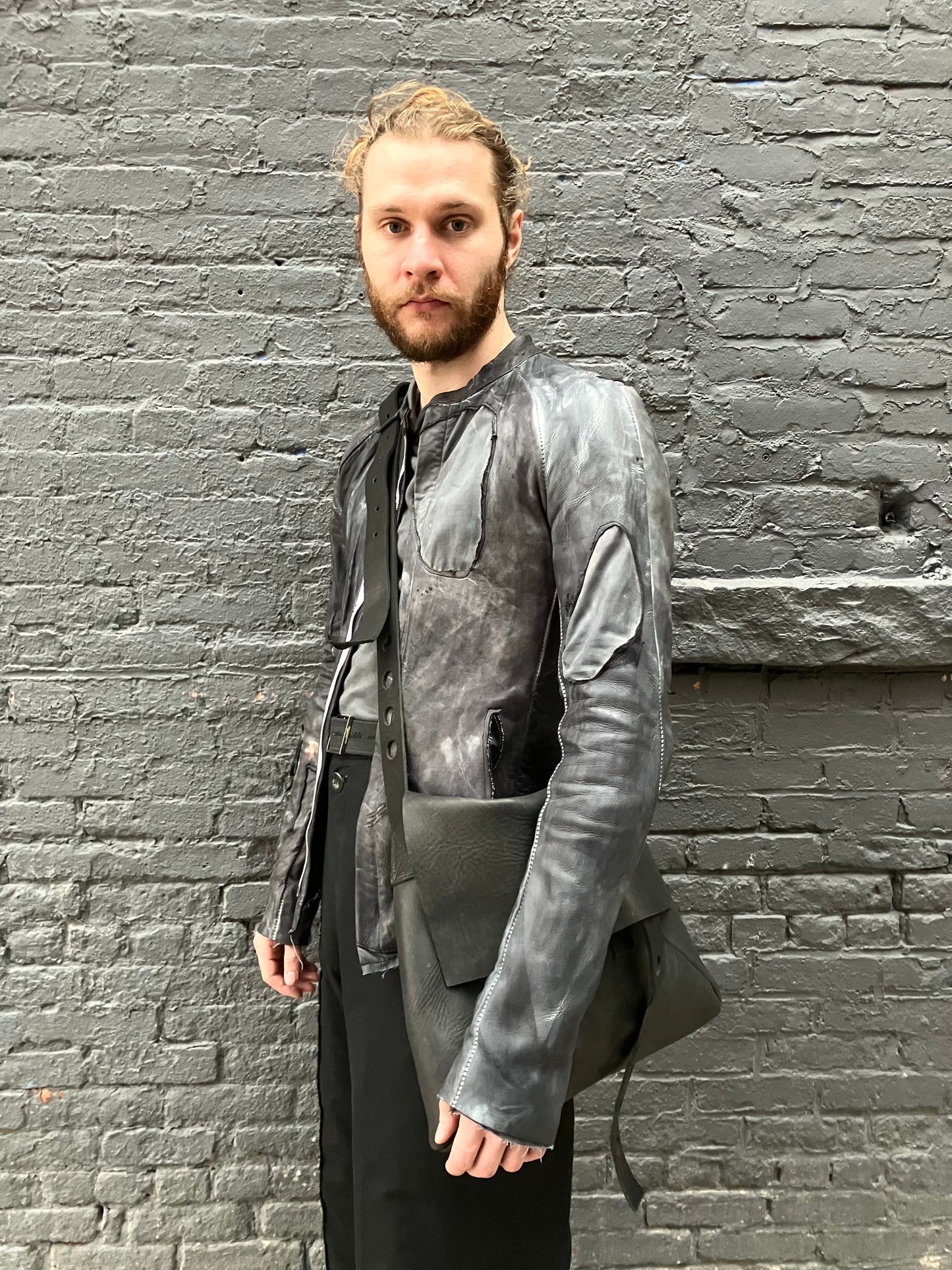 FW23 || POLIS BAG || BLACK HORSEHIDE
