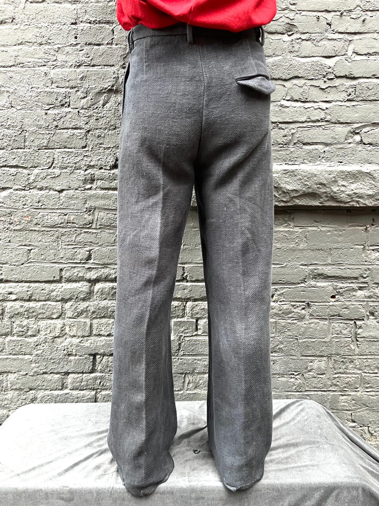 FW23 || PLEATED GODDE JUTE PANTS || 100% JUTE - BLACK