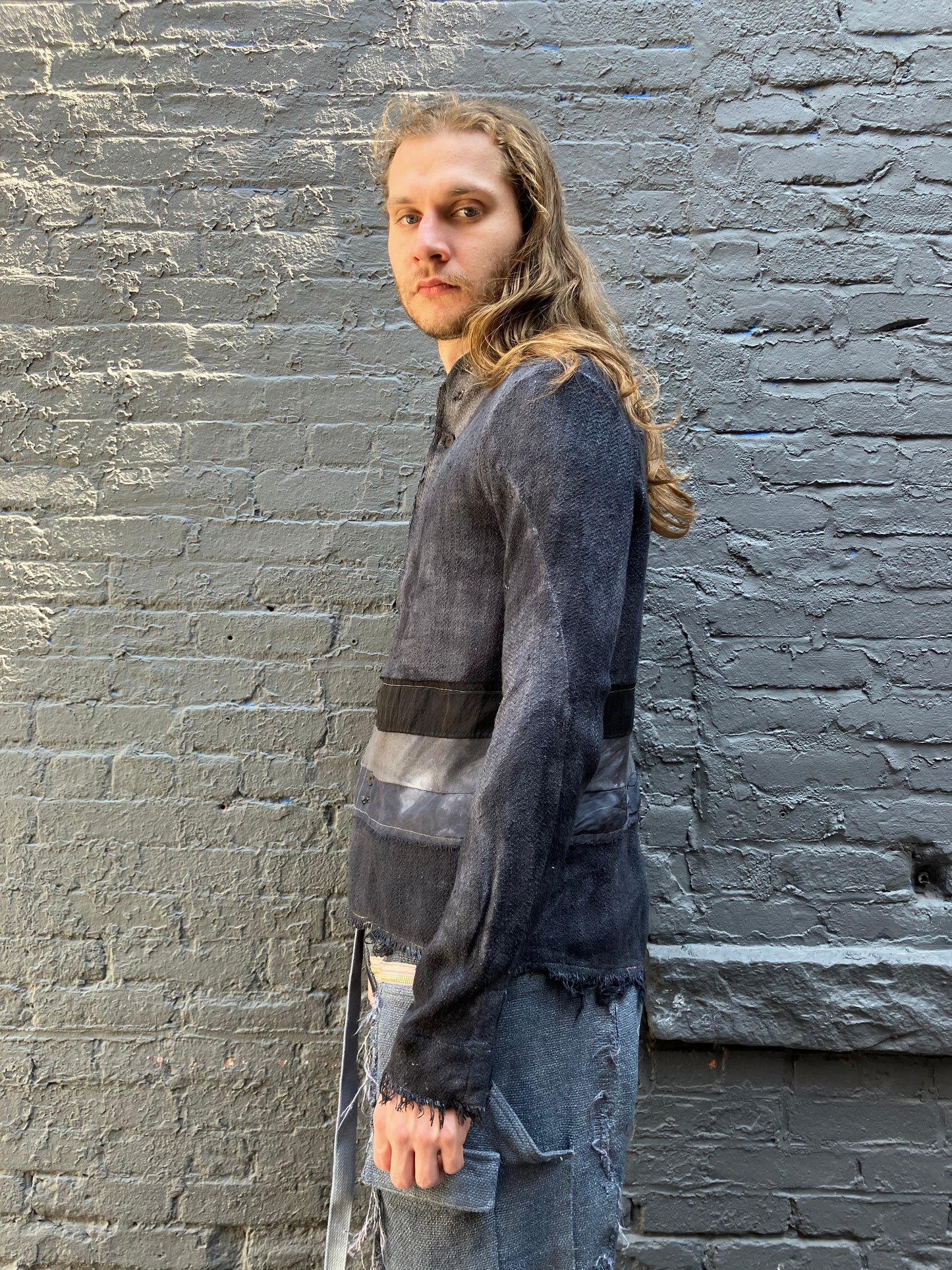 FW23 || PROTOLOGICAL ARCHETYPE ARTISANAL SHIRT || GREY
