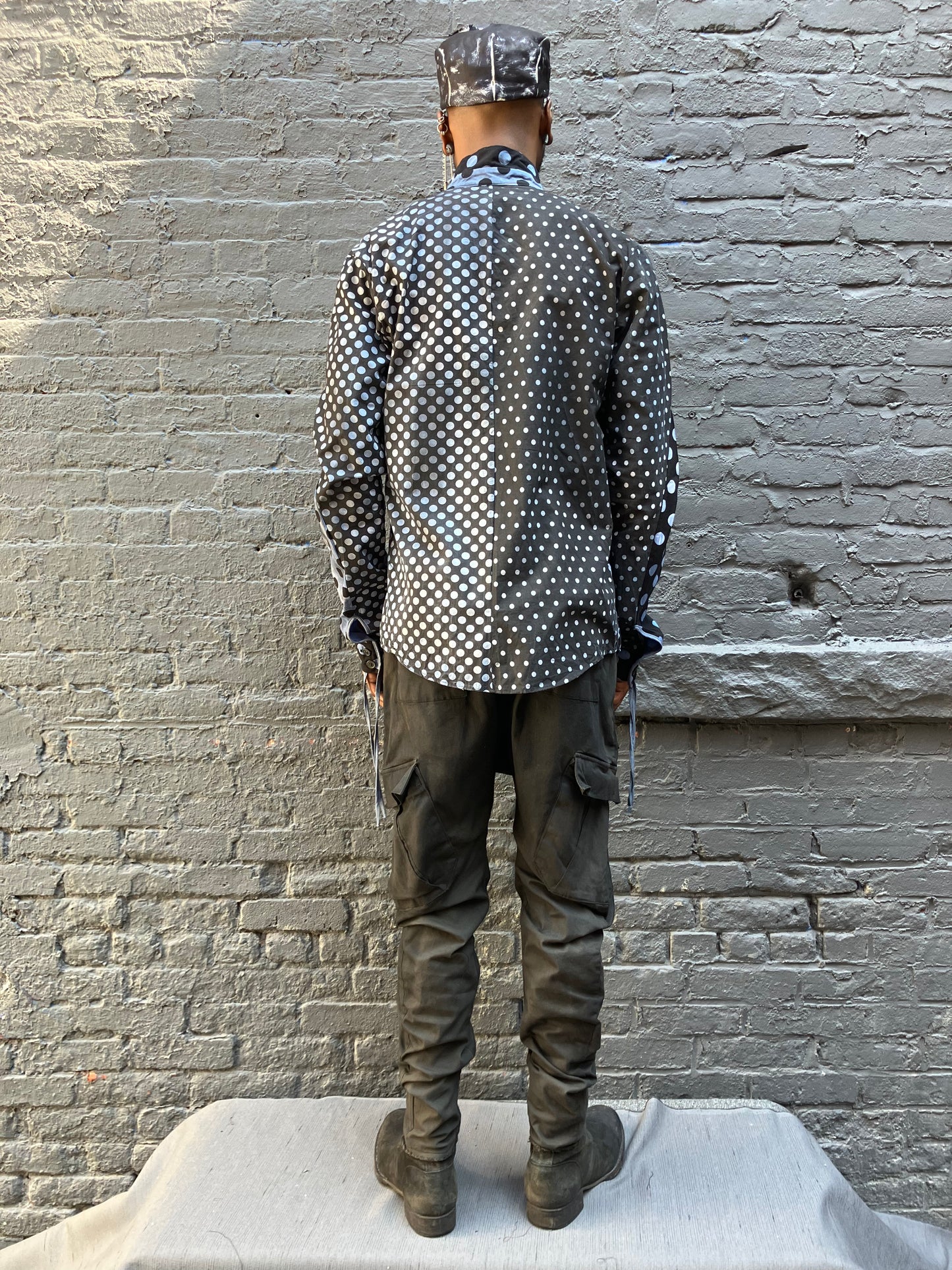 FW23 || PULKA-DOT ZERO FAULTED SHOULDER SHIRT || 100% COTTON