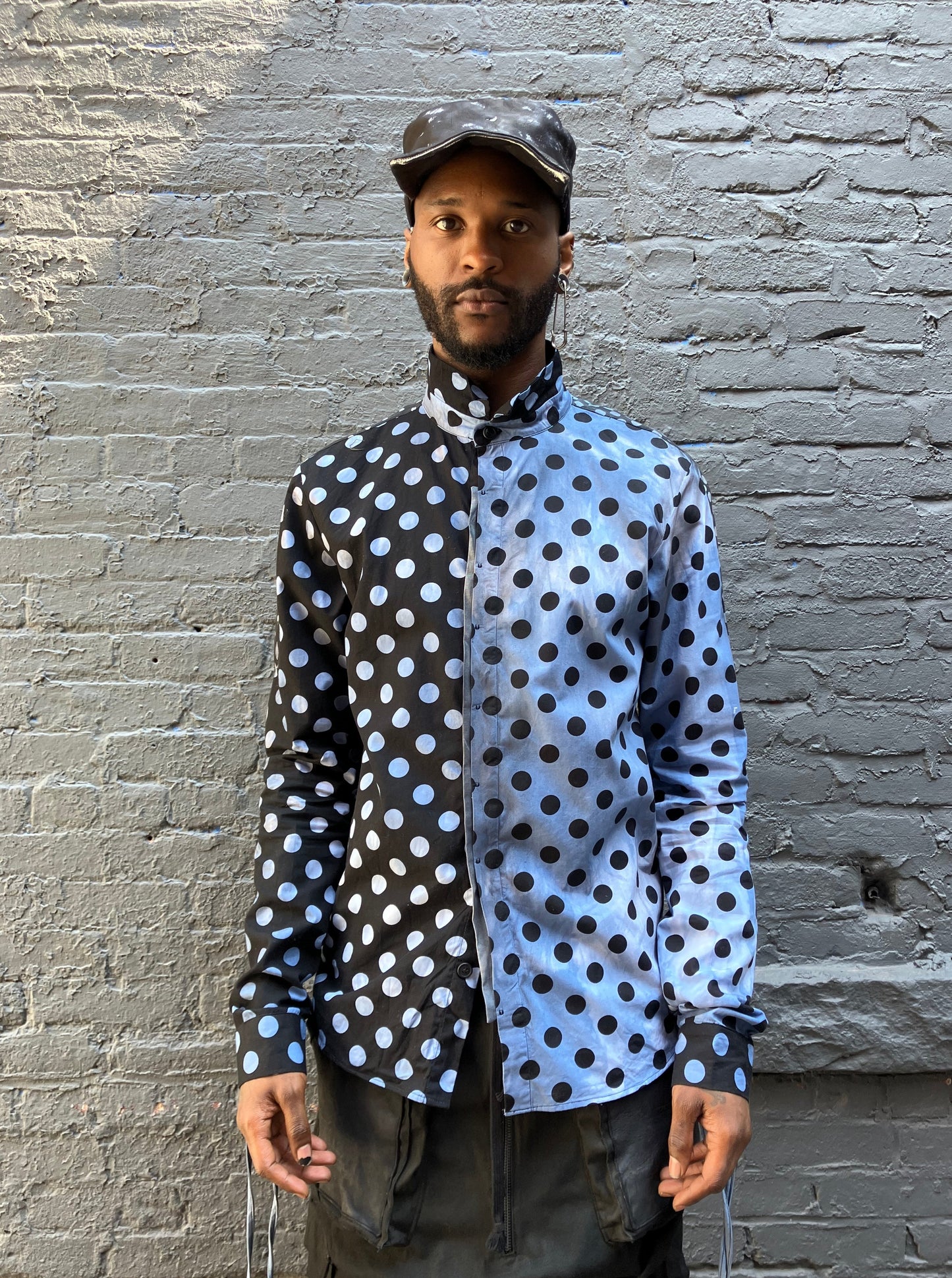 FW23 || PULKA-DOT ZERO FAULTED SHOULDER SHIRT || 100% COTTON