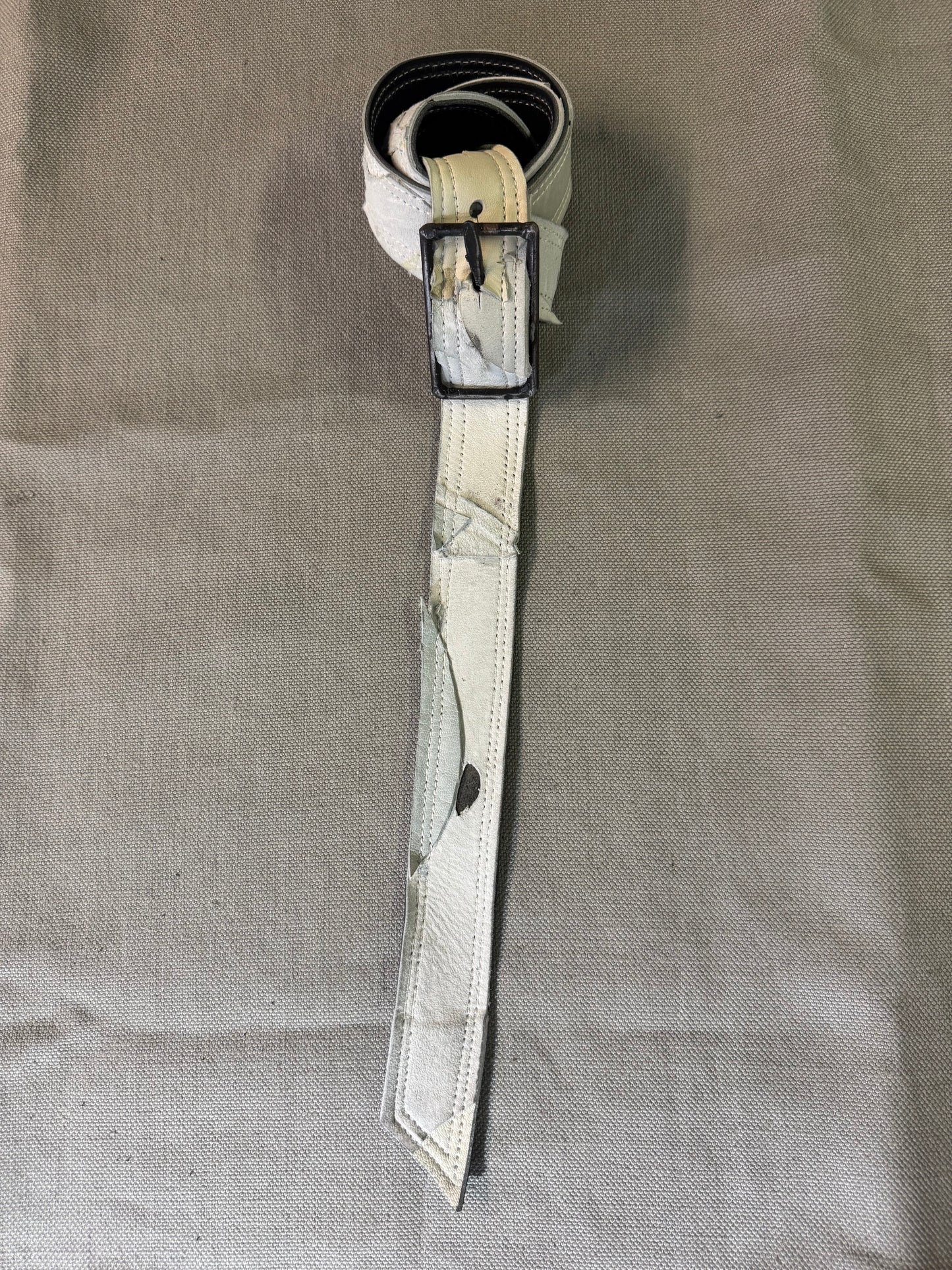 ZB- A|BLT| || 1.5 INCH KGN13 HAND MADE BUCKLE BELT || MOONSTAR WHITE