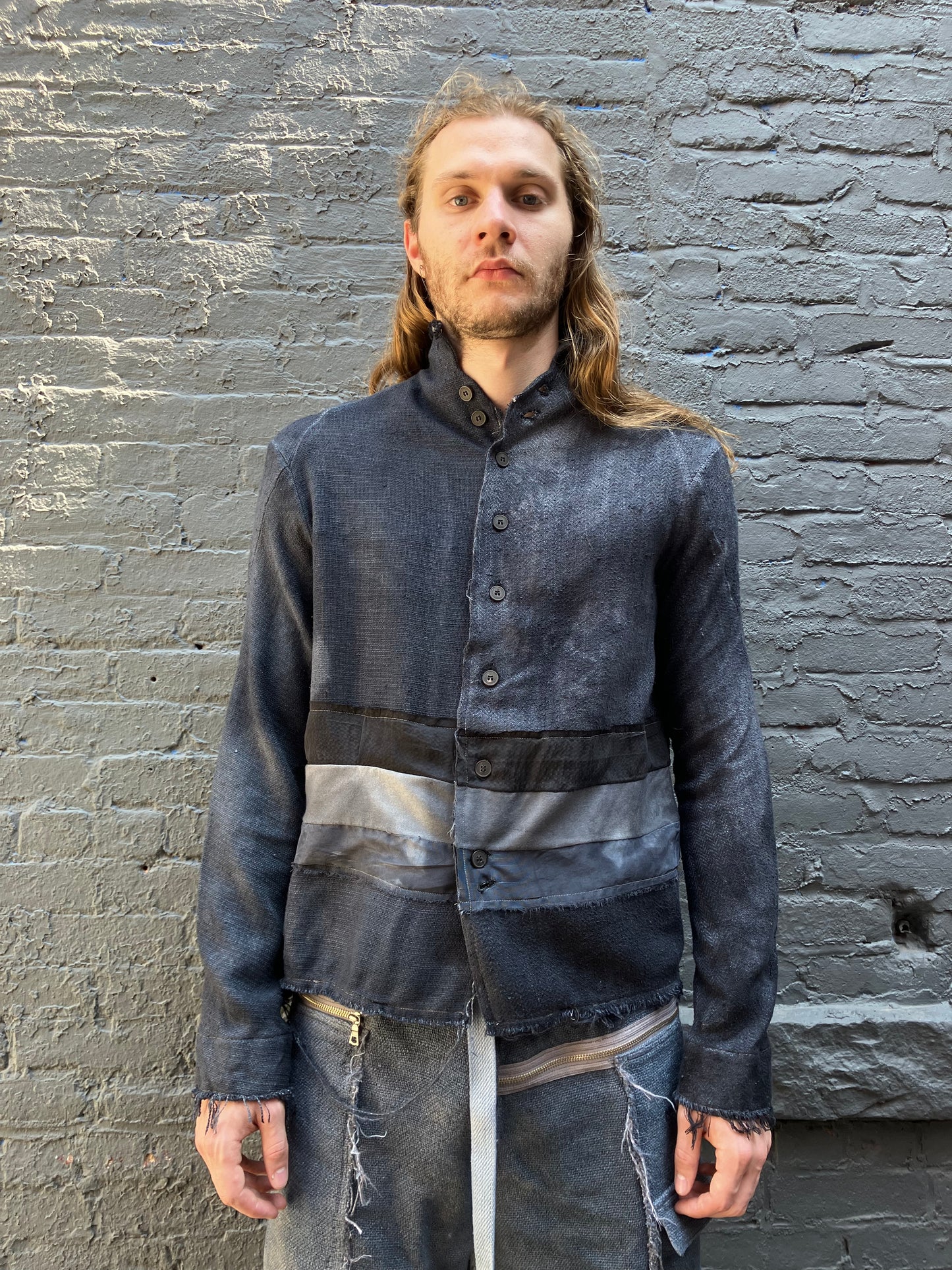 FW23 || PROTOLOGICAL ARCHETYPE ARTISANAL SHIRT || GREY