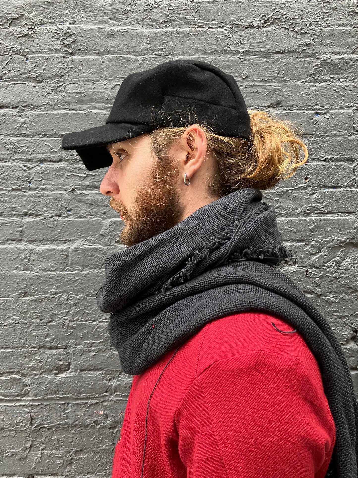 FW23 || EXTENDED BILL HAT || BLACK WOOL