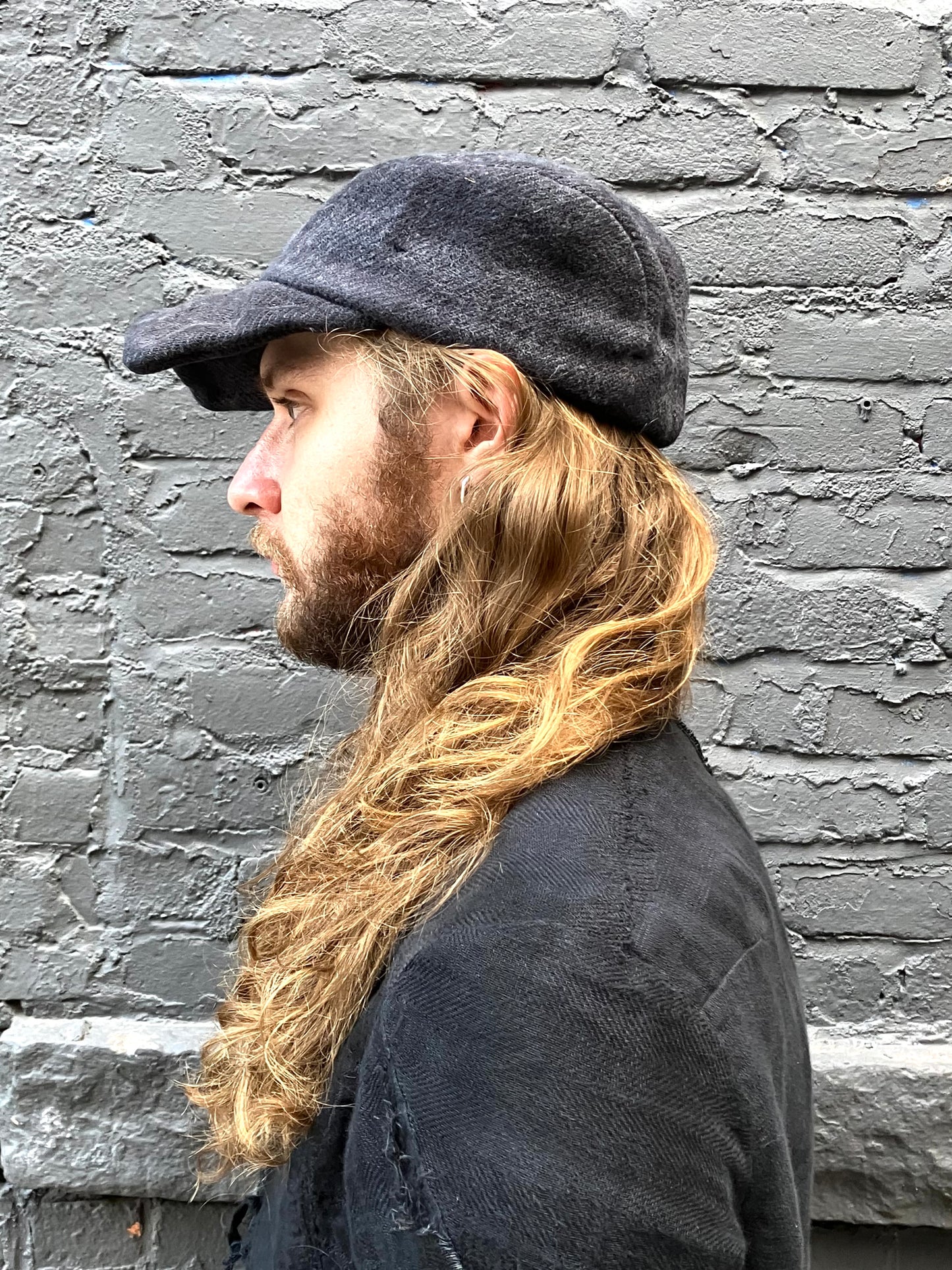 FW23 || EXTENDED BILL HAT || BLACK JUTE