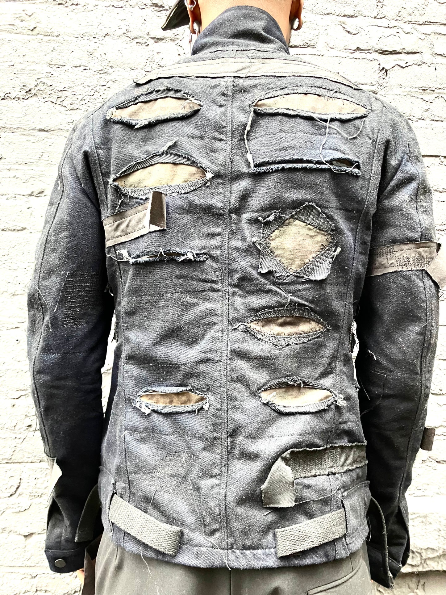FW23 || BORG || DESTROYED DENIM BLACK