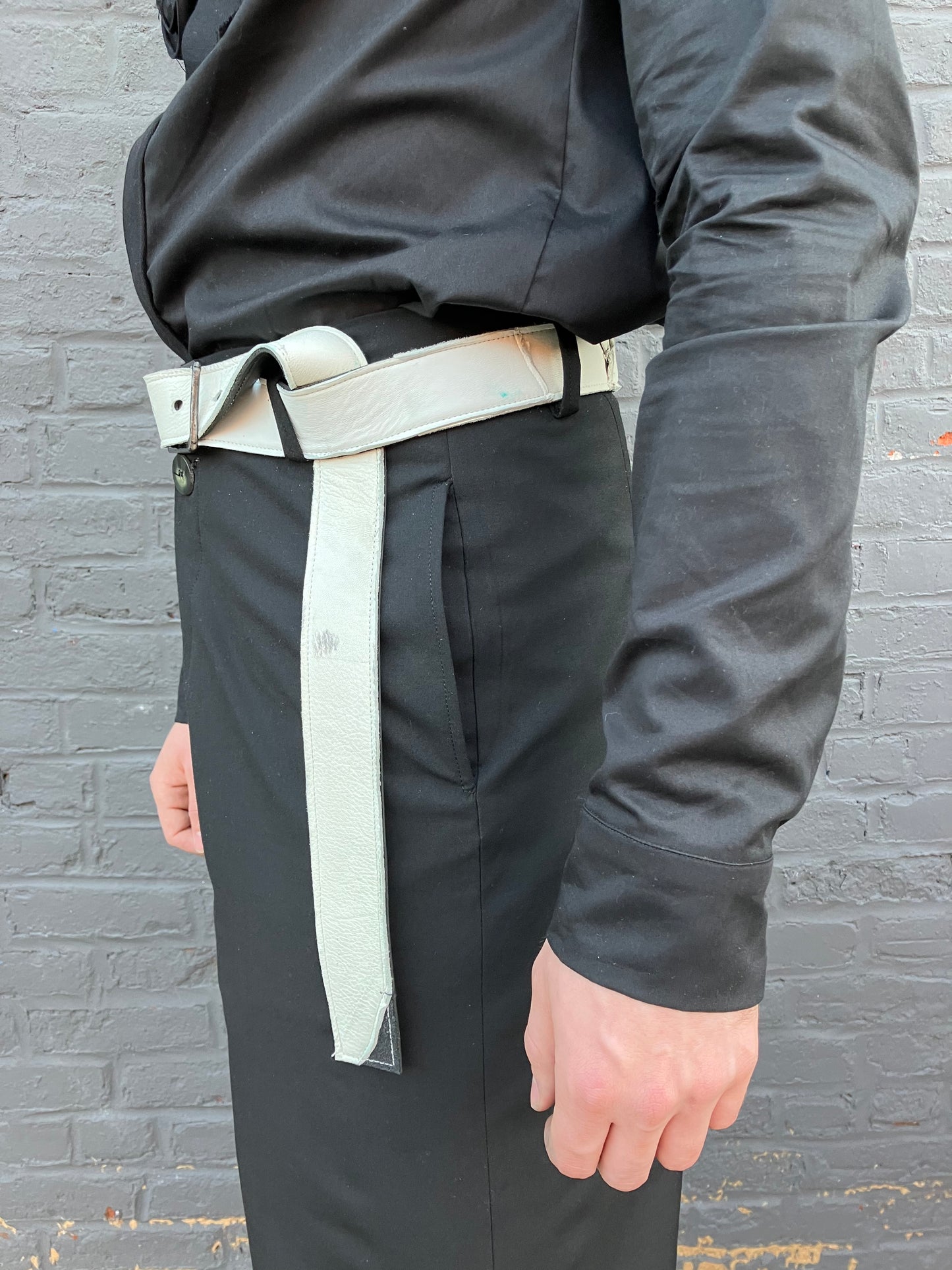 FW23 || MOONSTAR 1.5" BELT || WHITE