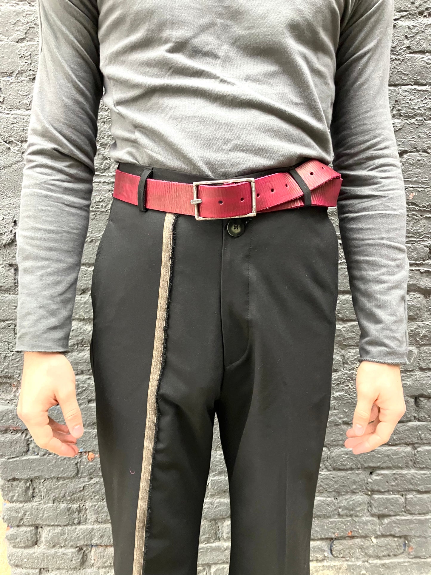 FW23 || 1.5" BELT COWHIDE || RED