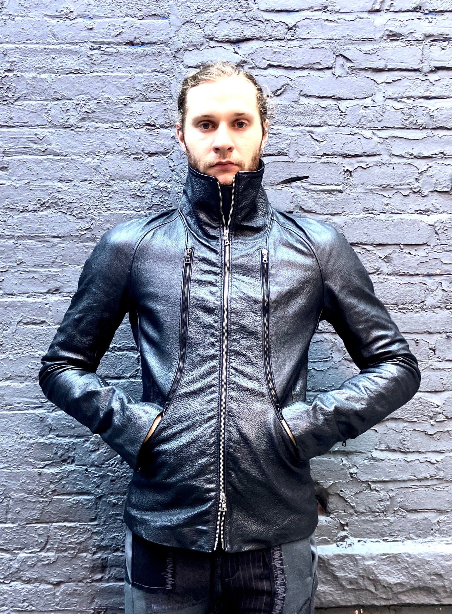 FW23|| TRI ZIP JACKET || BLACK
