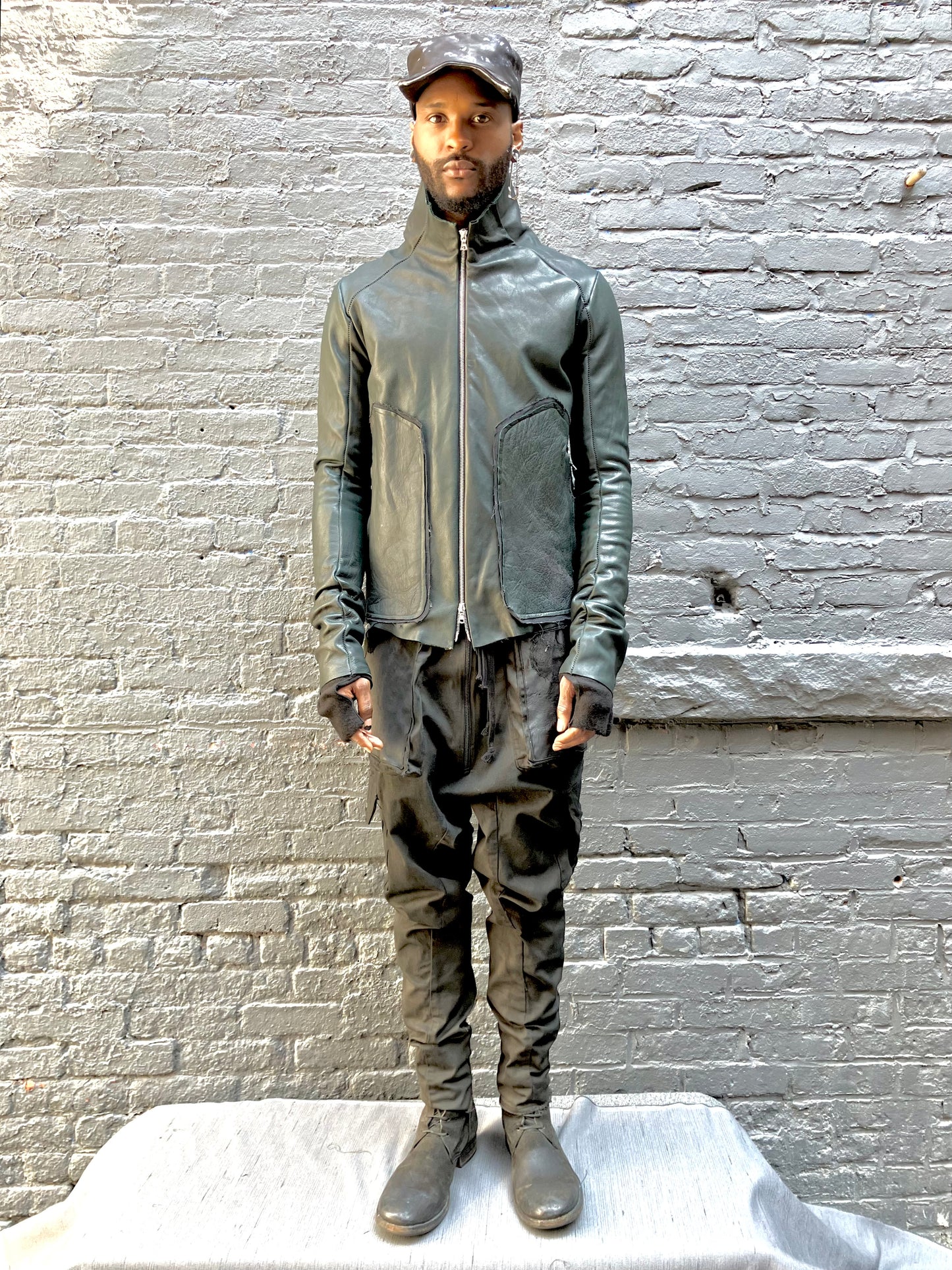 FW23|| ARC LEATHER JACKET || 100% COWHIDE - COMBAT GREEN