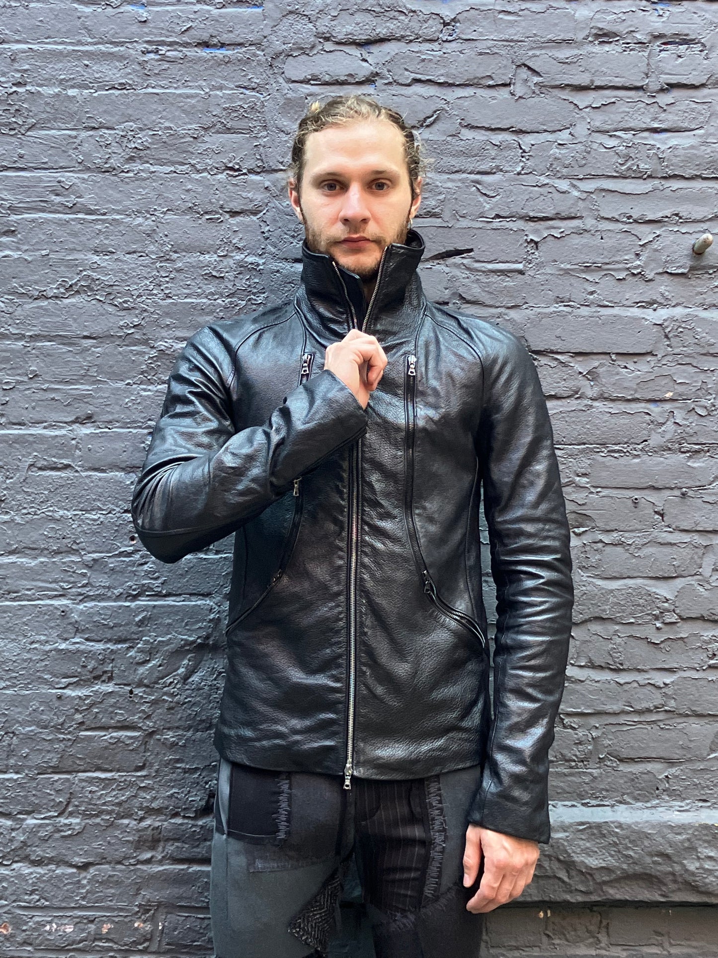 FW23|| TRI ZIP JACKET || BLACK