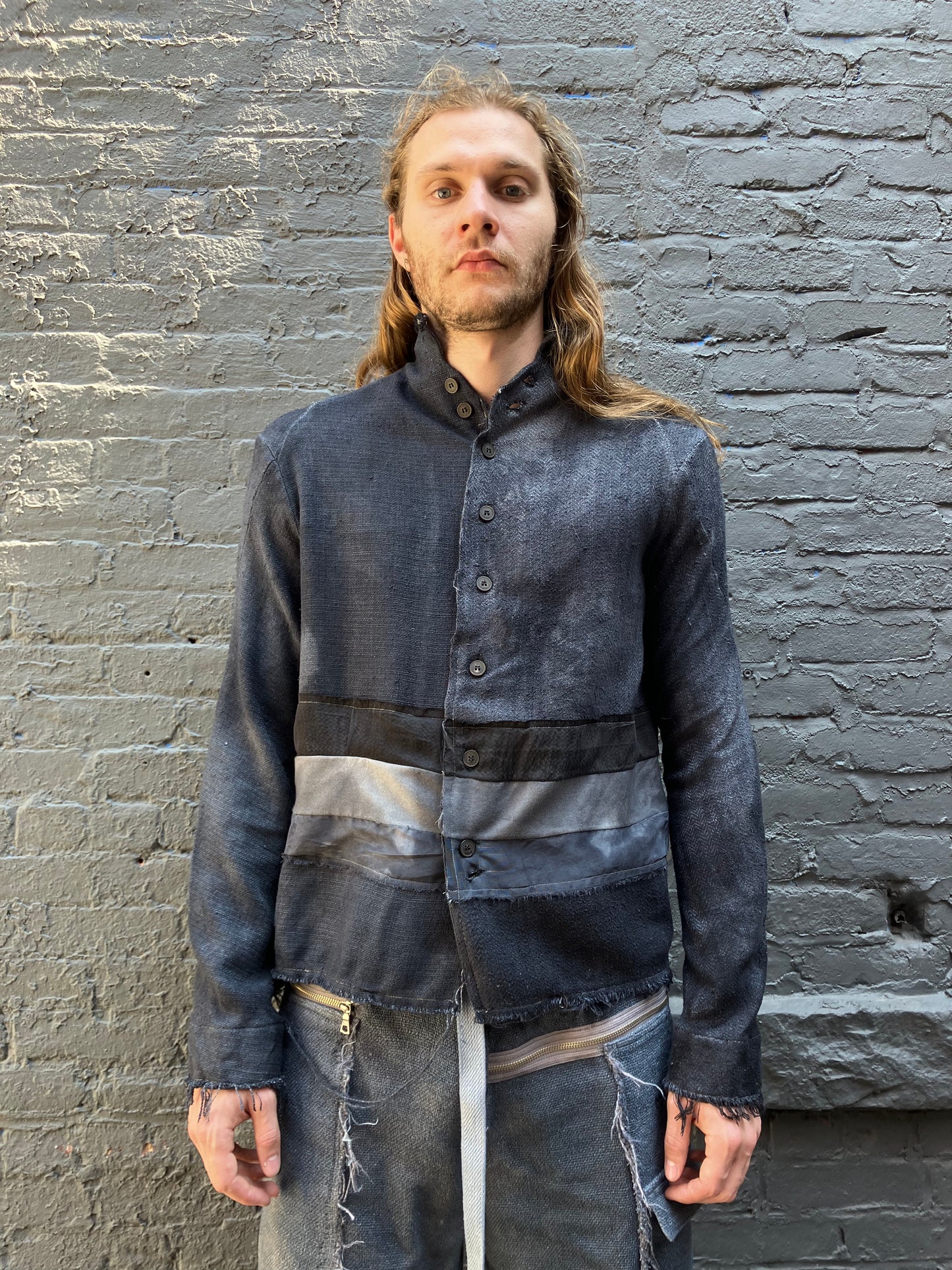 FW23 || PROTOLOGICAL ARCHETYPE ARTISANAL SHIRT || GREY