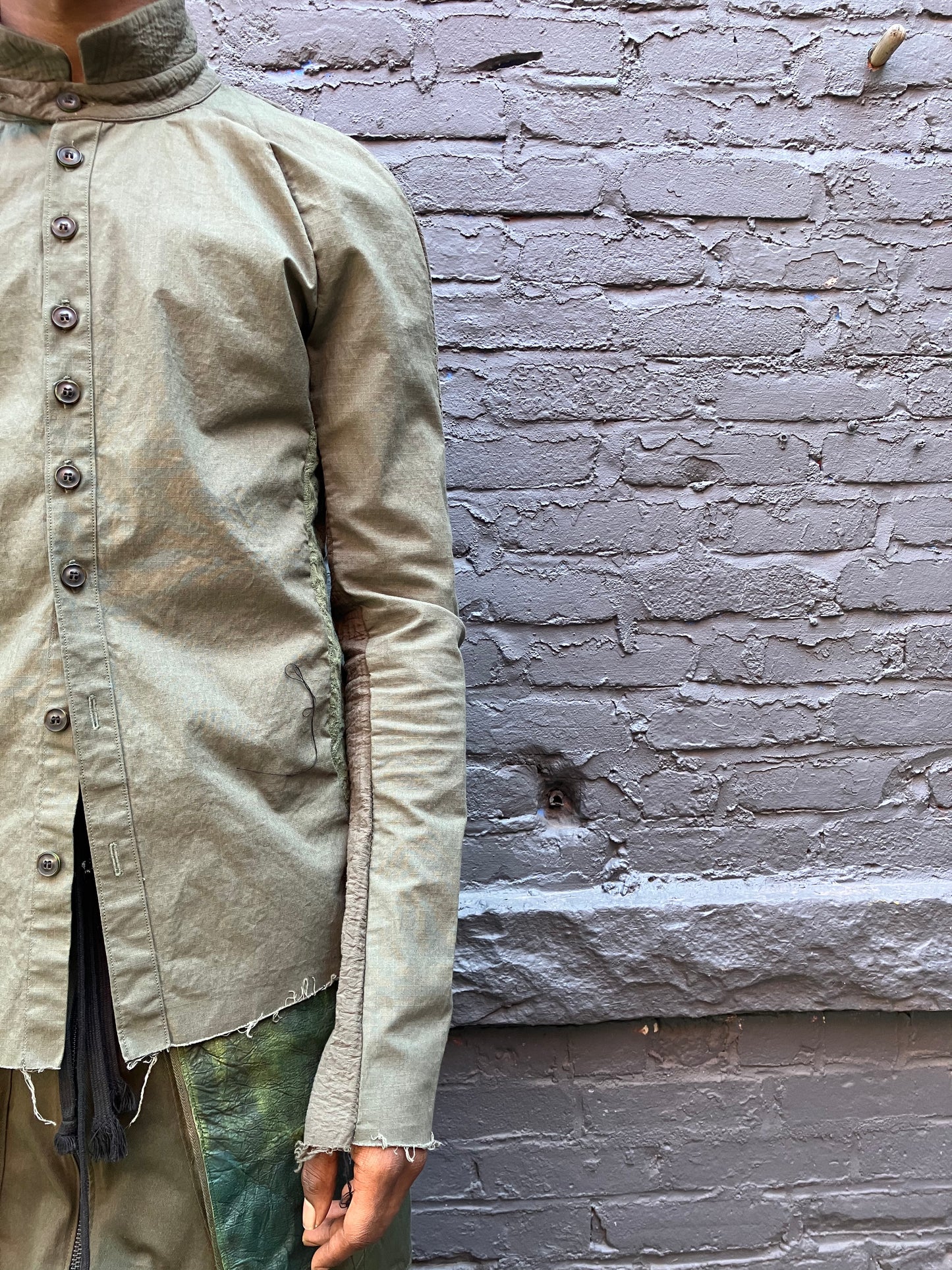 FW23 || RAGLAN FRONT SHIRT || GREEN