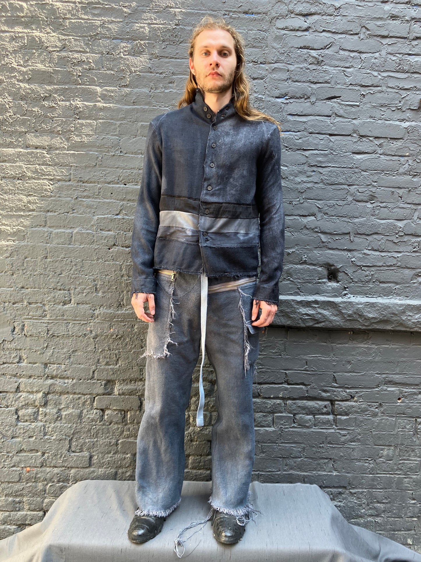 FW23 || PROTOLOGICAL ARCHETYPE ARTISANAL SHIRT || GREY