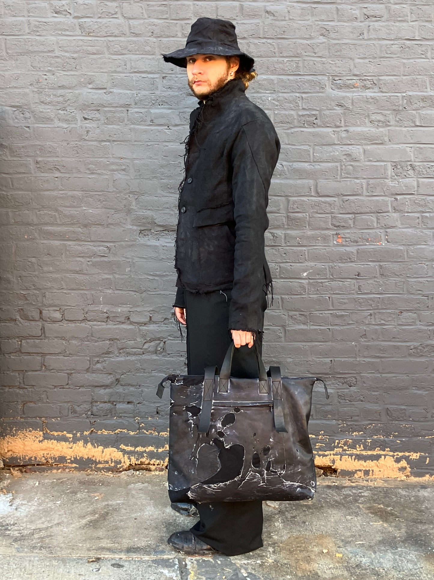 FW23 || PHILOSOPHER POET TOTE BAG || MOONSTAR BLACK
