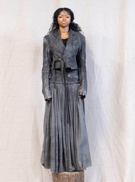 SS23 FEMME || "GRACE" JACKET - CHARCOAL DYED