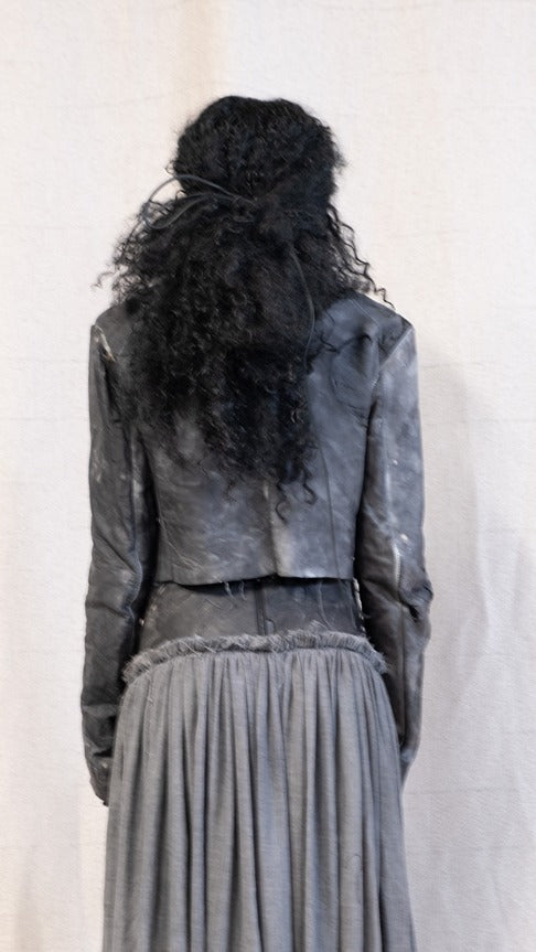 SS23 FEMME || "GRACE" JACKET - CHARCOAL DYED