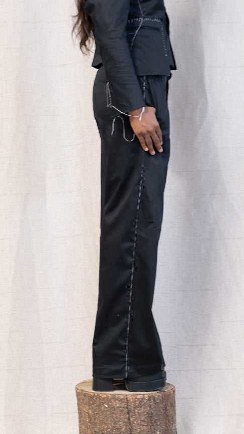 SS23 FEMME || WIDE LEG OVERLOCKED GODDE PANTS