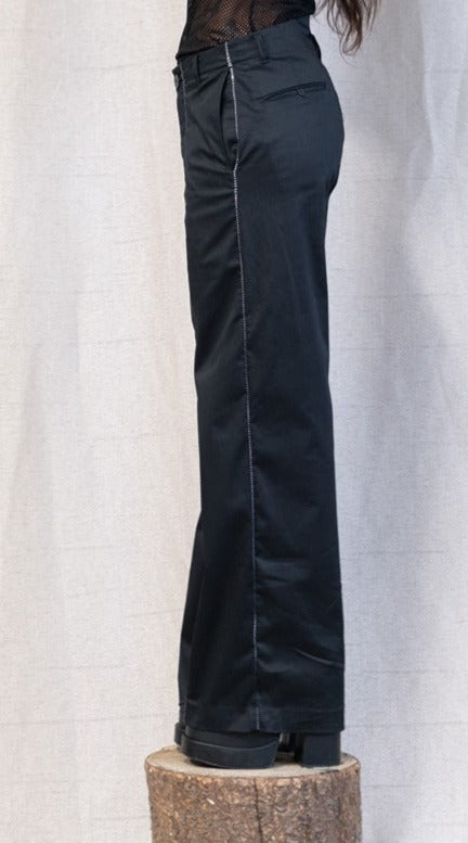 SS23 FEMME || WIDE LEG OVERLOCKED GODDE PANTS