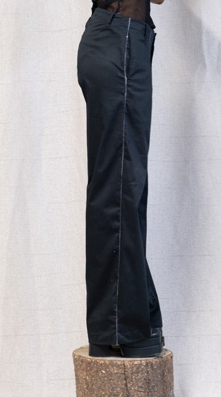 SS23 FEMME || WIDE LEG OVERLOCKED GODDE PANTS