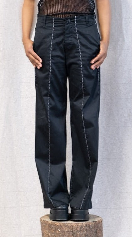 SS23 FEMME || WIDE LEG OVERLOCKED GODDE PANTS