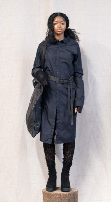 SS23 FEMME || LONG SLEEVE EMPEDOCLES SHIRT DRESS