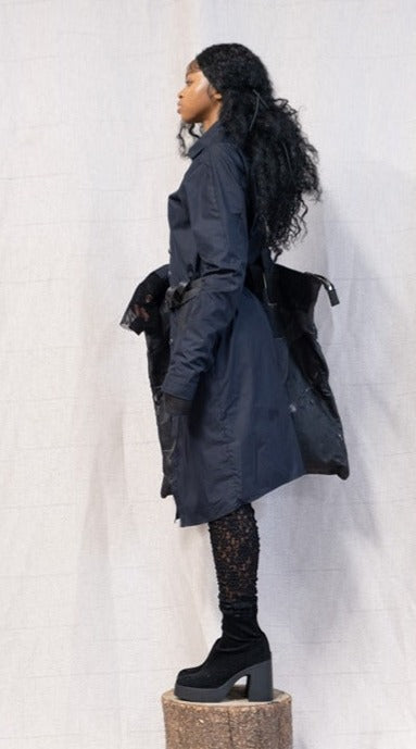SS23 FEMME || LONG SLEEVE EMPEDOCLES SHIRT DRESS