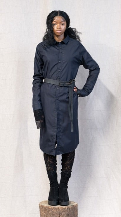 SS23 FEMME || LONG SLEEVE EMPEDOCLES SHIRT DRESS