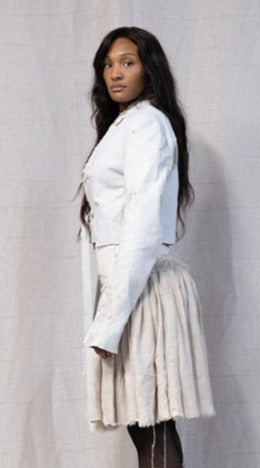 SS23 FEMME || "GRACE" JACKET - WHITE