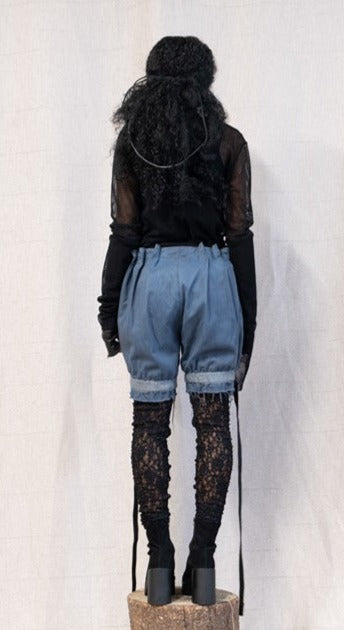 SS23 FEMME || PICKED PLEAT SHORTS - GANJA DYED