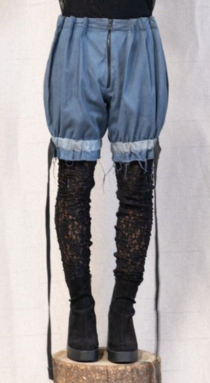 SS23 FEMME || PICKED PLEAT SHORTS - GANJA DYED