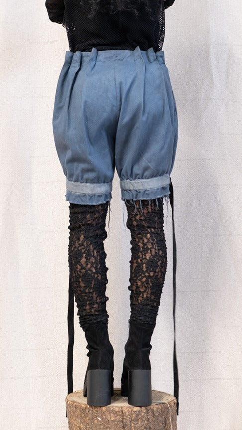 SS23 FEMME || PICKED PLEAT SHORTS - GANJA DYED