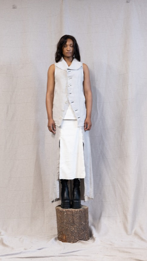 SS23 FEMME || PROTOLOGICAL ARCHETYPE VEST - ECRU