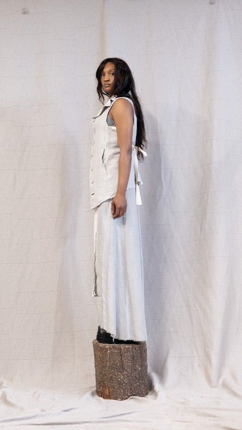 SS23 FEMME || PROTOLOGICAL ARCHETYPE VEST - ECRU