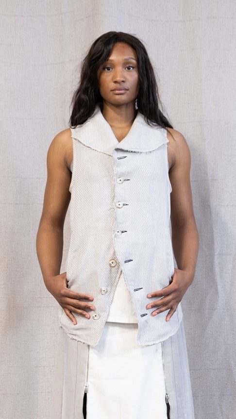 SS23 FEMME || PROTOLOGICAL ARCHETYPE VEST - ECRU