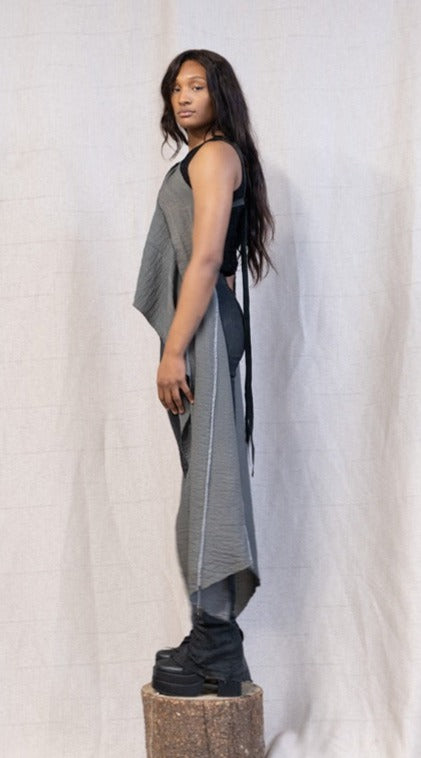 SS23 FEMME || GANJA DYED SCARF TOP