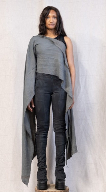 SS23 FEMME || GANJA DYED SCARF TOP