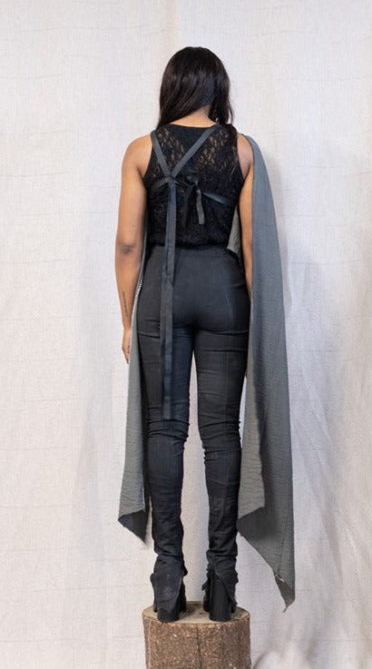 SS23 FEMME || GANJA DYED SCARF TOP