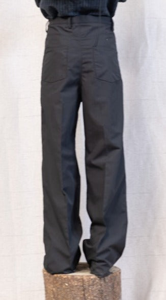 SS23 FEMME || WIDE LEG OVERLOCKED GODDE JEANS