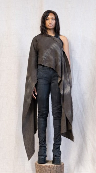 SS23 FEMME || BAUXITE DYED SCARF TOP