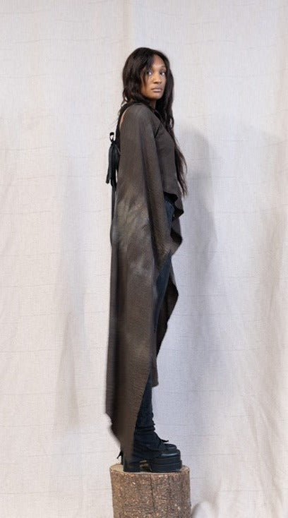 SS23 FEMME || BAUXITE DYED SCARF TOP